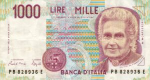 Mille Lire con Maria Montessori: valuta e collezionismo delle monete italiane.